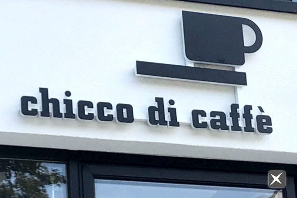 Leuchtbuchstaben für Chicco die Caffè