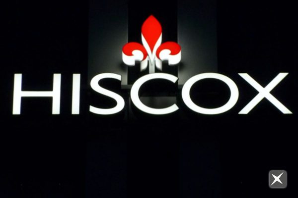 Leuchtbuchstaben für Hiscox
