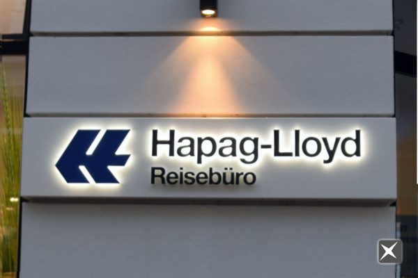 Leuchtbuchstaben für Hapag-Lloyd